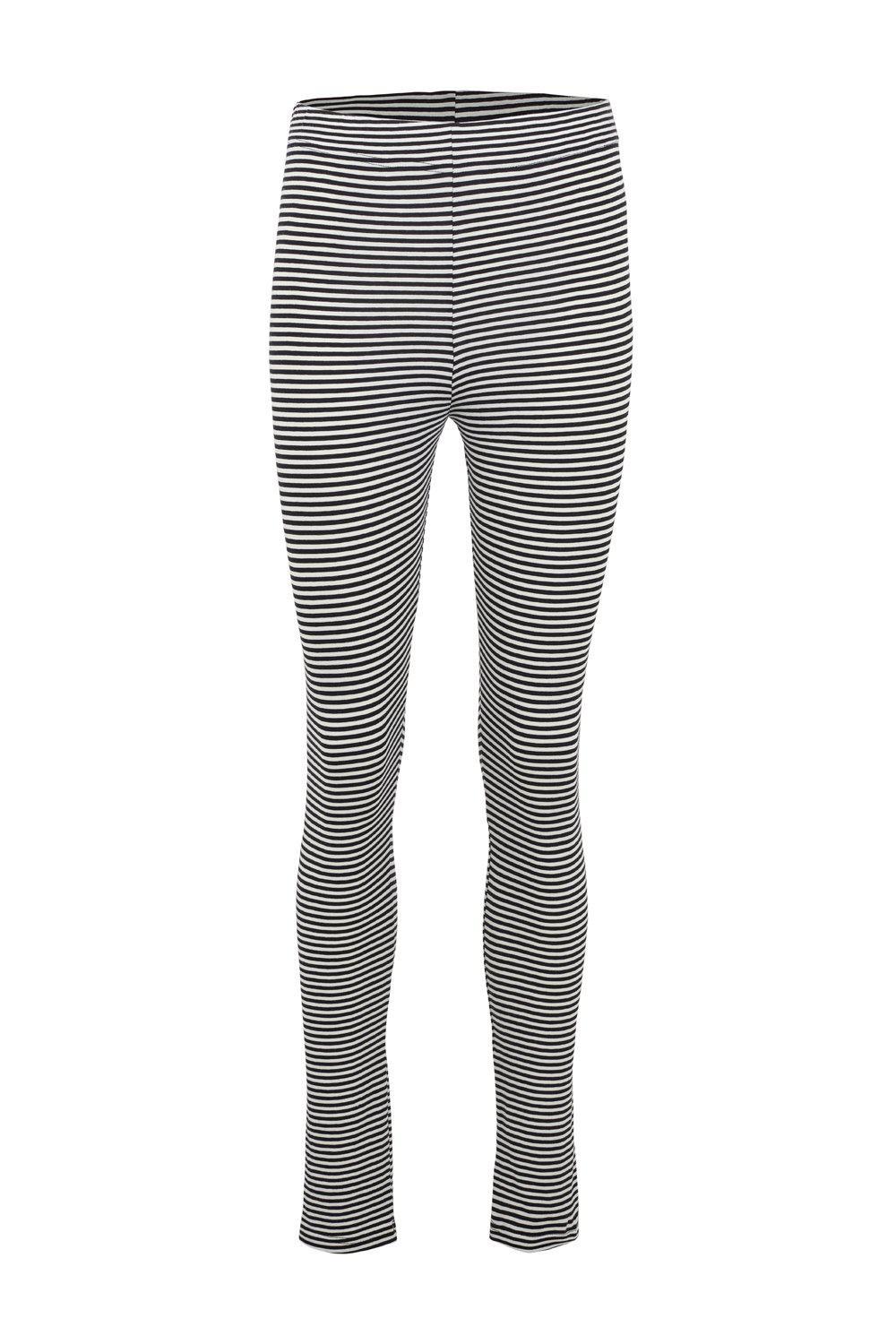 Organic Cotton Black & White Stripe Line Leggings – alfavega